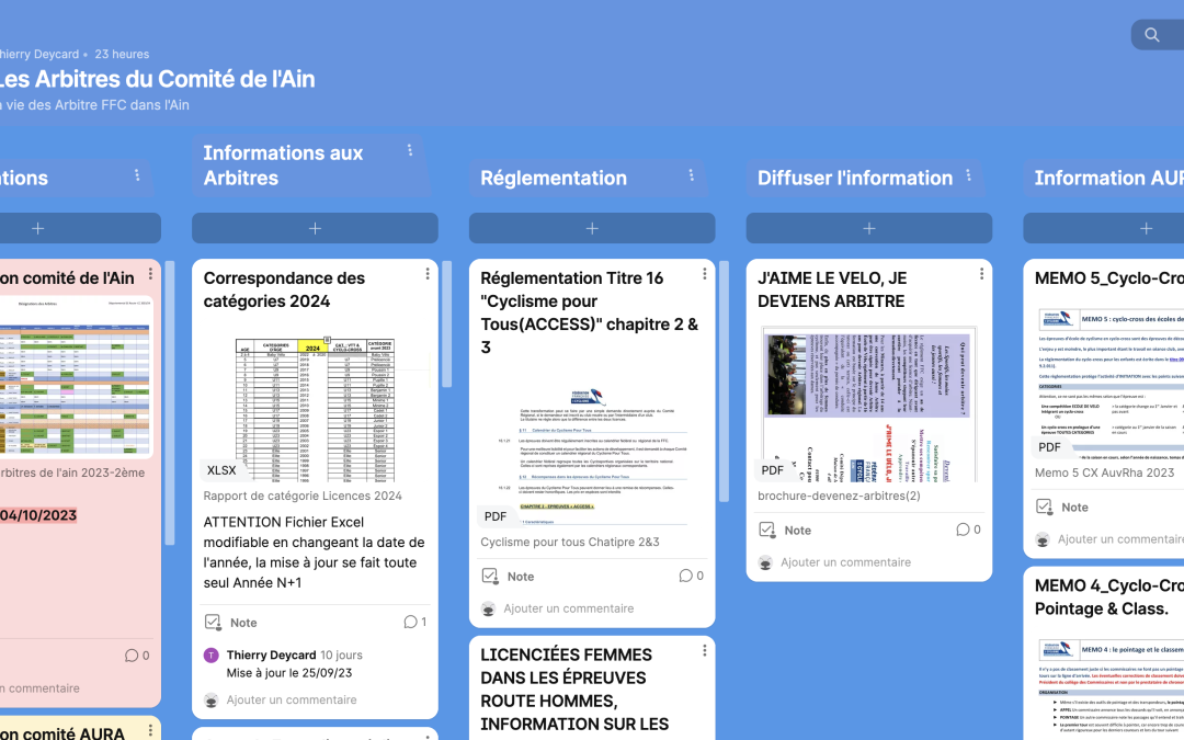 Création d&rsquo;un PADLET sur l&rsquo;actualité de l&rsquo;arbitrage