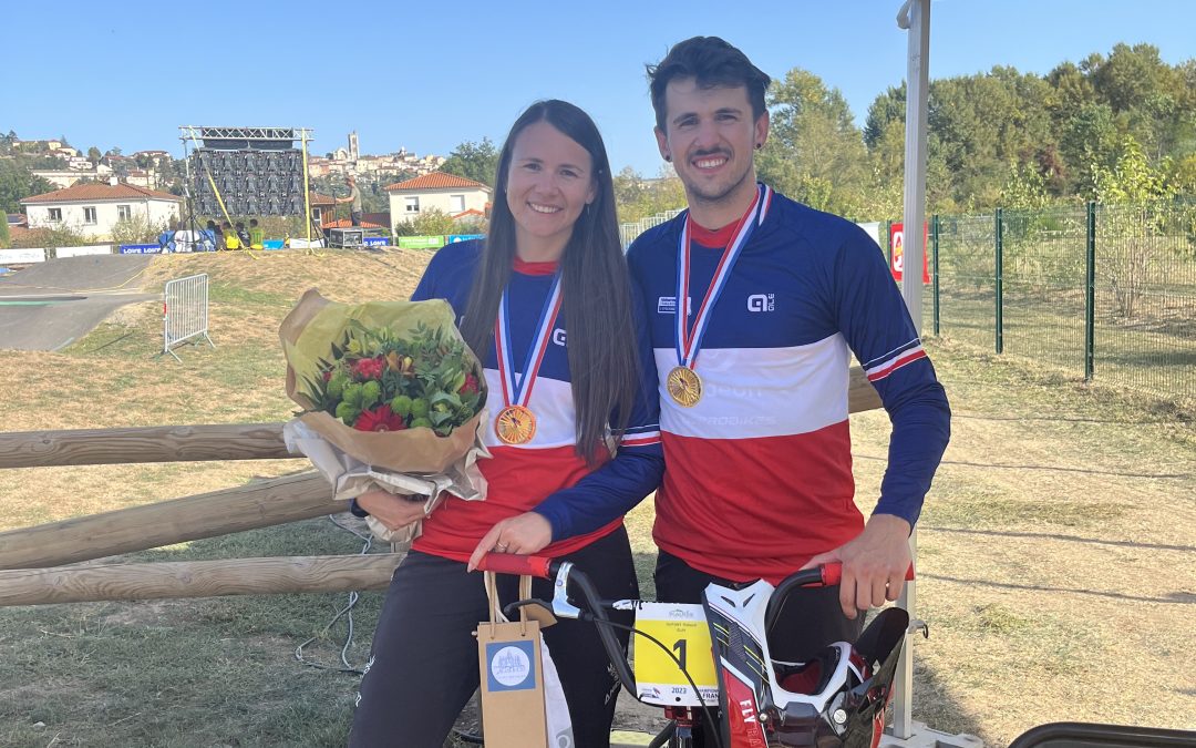 Claire et Thibault Dupont sacrés Champions de France de Pumptrack Élite !