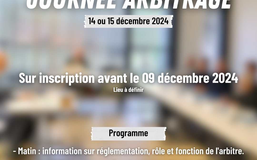 Journée Arbitrage 2024