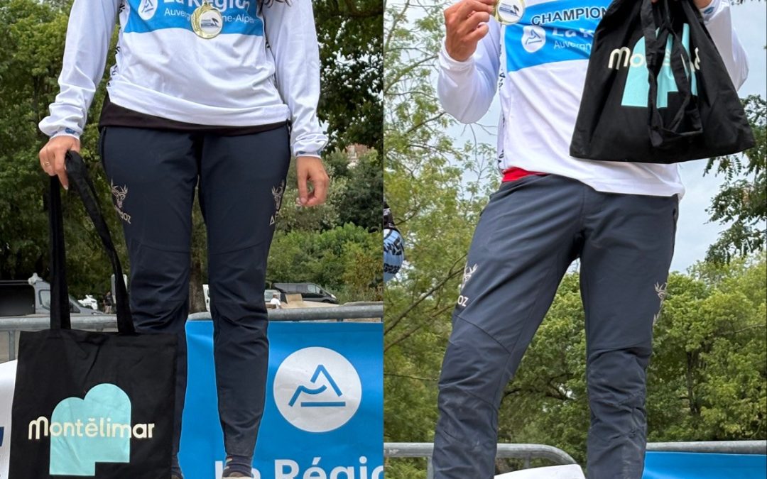 Thibault et Claire Dupont conservent leur titre de champions AURA de Pumptrack